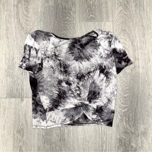 Tie-Dye Cropped Short Sleeve